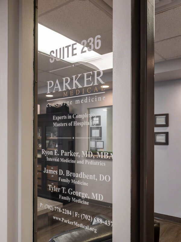 Parker Medical Suite 236 entrance for hormone optimization consultations in Las Vegas
